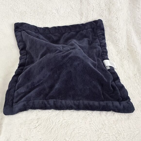 Carter's Baby Whale Lovey Security Blanket Navy Blue Trim Polka Dots Plush Toy - Picture 5 of 7